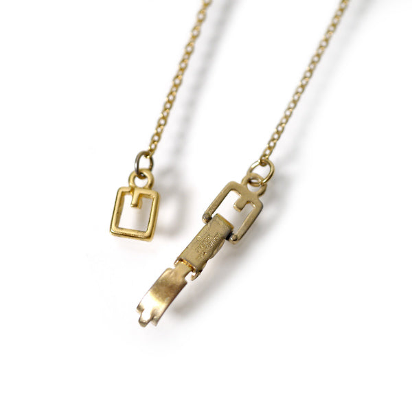 GIVENCHY ジルコニア Gロゴネックレス（ゴールド）