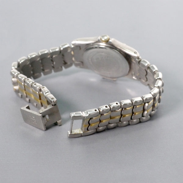 GIVENCHY ブラックフェイス日入り腕時計（シルバー）