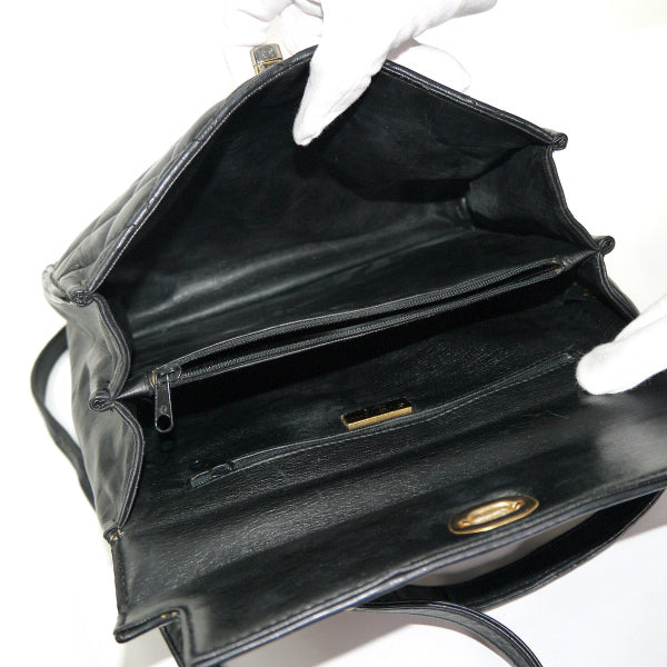 GIVENCHY　マトラッセ ショルダー付ハンドバッグ（黒）