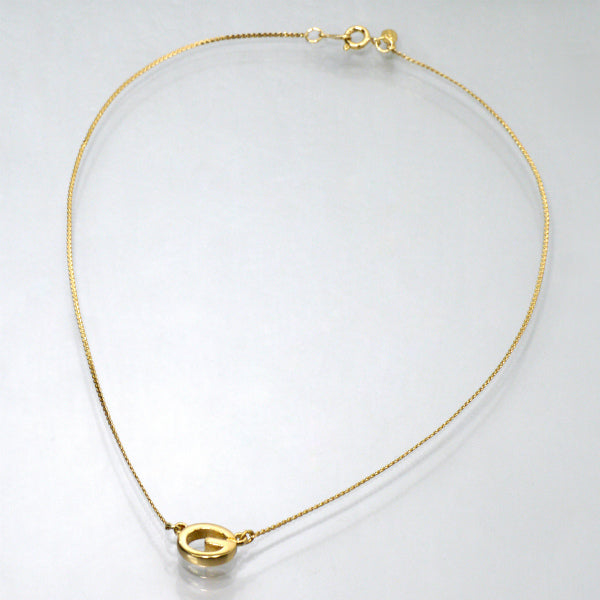 GIVENCHY Gロゴネックレス（ゴールド）