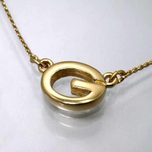 GIVENCHY Gロゴネックレス（ゴールド）