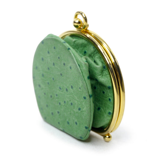 GIVENCHY オーストリッチがま口コインケース（ピスタチオ）