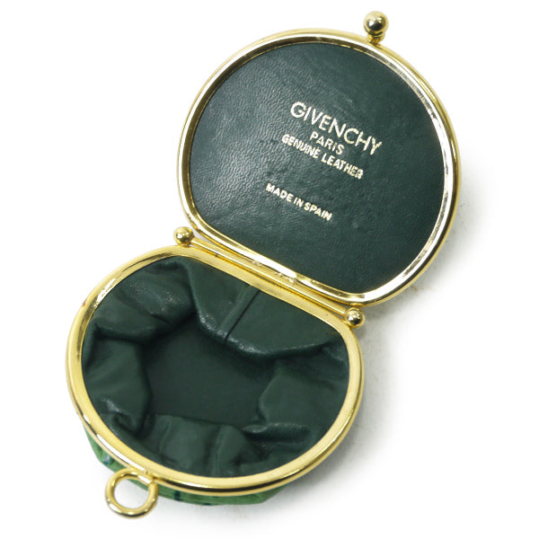GIVENCHY オーストリッチがま口コインケース（ピスタチオ）
