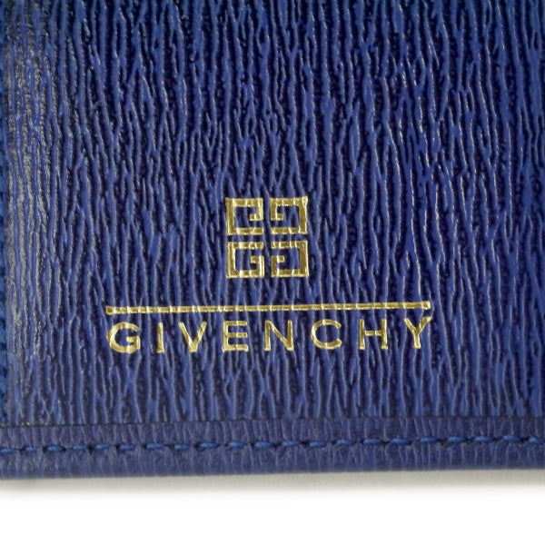 GIVENCHY　4Gロゴレザー6連キーケース（青）