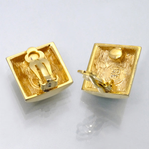 GIVENCHY 4Gロゴ スクエアイヤリング（ゴールド）