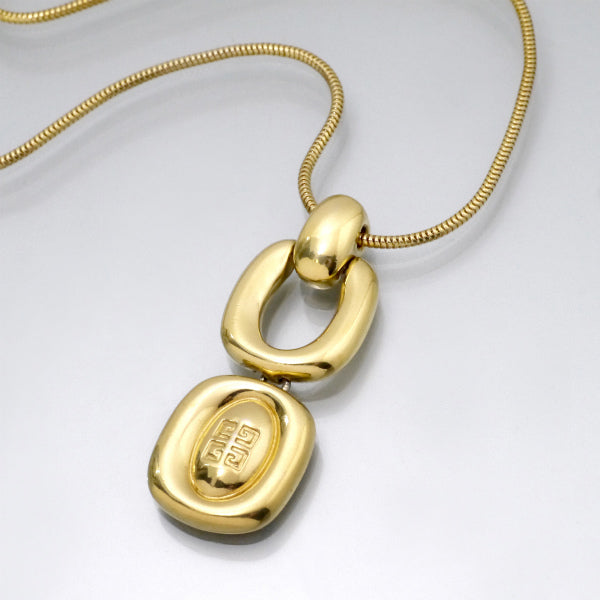 GIVENCHY 4Gリングチェーン ロングネックレス（ゴールド）