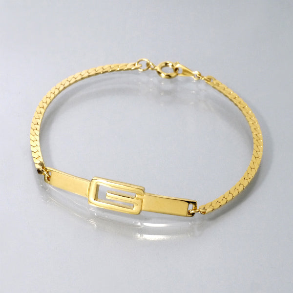 GIVENCHY Gロゴチェーンブレスレット（ゴールド）