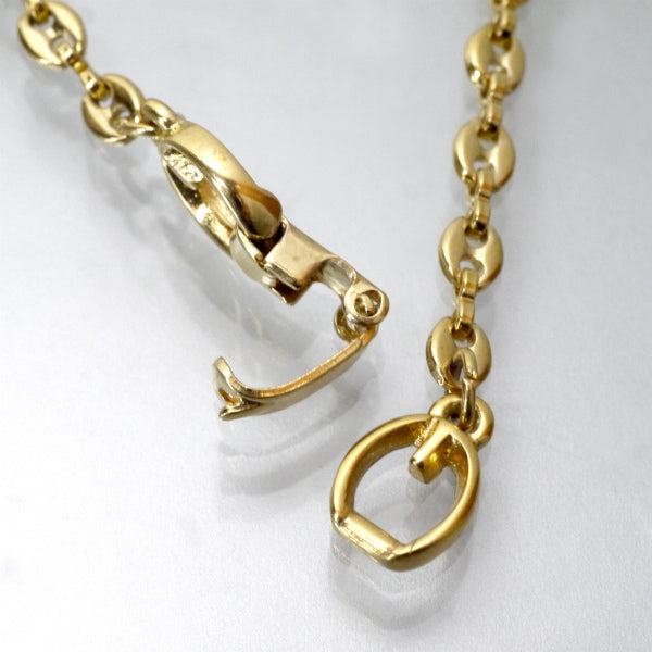 GIVENCHY カラーストーンチェーンブレスレット（ゴールド）