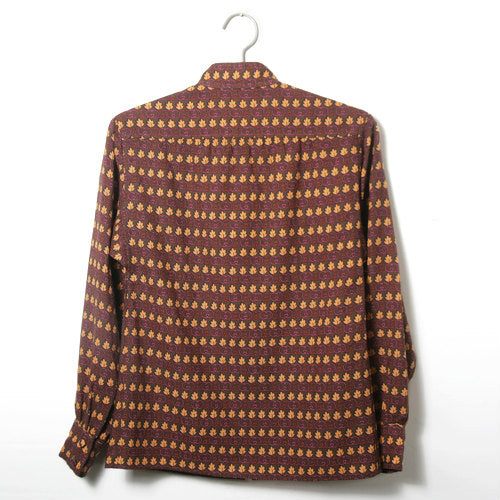 OLD Gucci 70ｓもみじ柄ブラウス