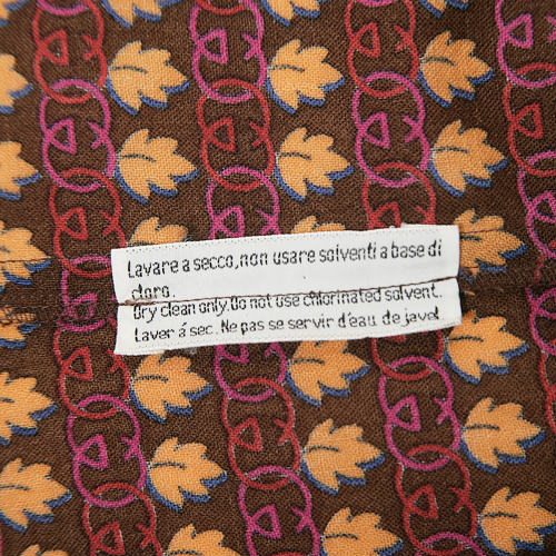 OLD Gucci 70ｓもみじ柄ブラウス