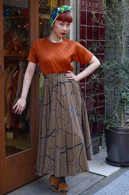 OLD Gucci シルクスカート（鞭柄）