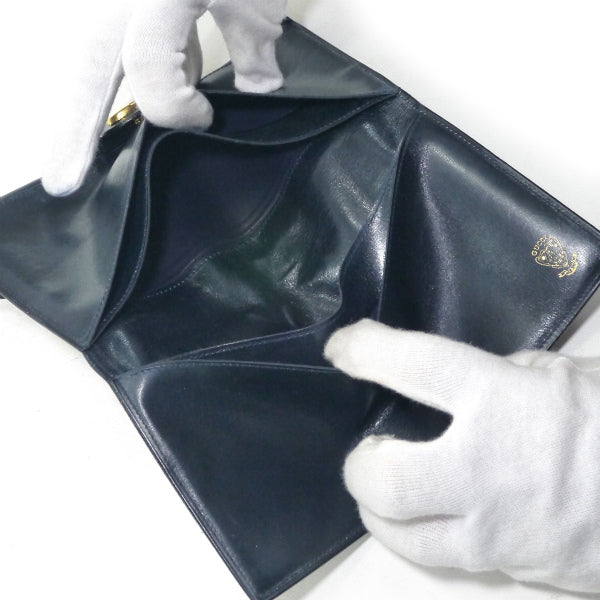 OLD　Gucci　長財布（青　シェリーライン）