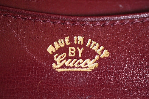 OLD Gucci ジャガード７０ｓ長財布（ボルドー）