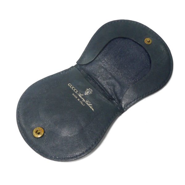 OLD Gucci シェリー円形コインケース（青）