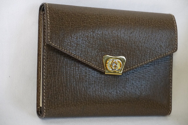 OLD Gucci　ミニアドレス帳(茶）