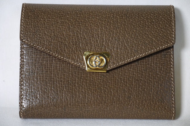 OLD Gucci　ミニアドレス帳(茶）