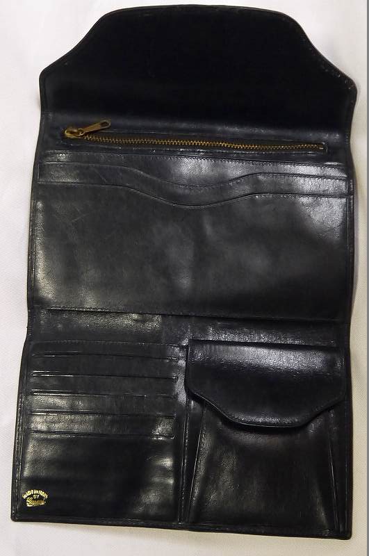 OLD Gucci 長財布（青　シェリーライン）