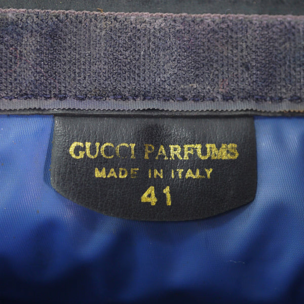 OLD Gucci PARFUM チェーンショルダー付クラッチバッグ（青）