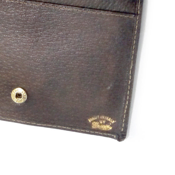 OLD Gucci がま口GG柄 折財布（茶）