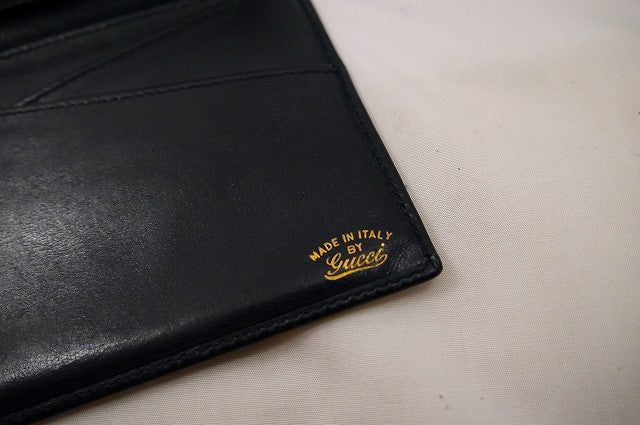 OLD Gucci レア！丸フォルム皮財布（黒）