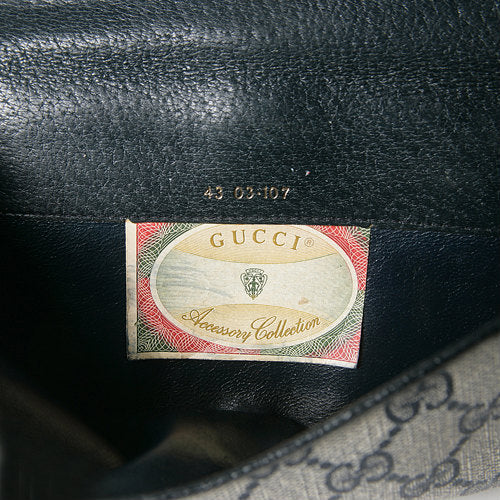OLD Gucci ＜訳あり＞ミニシェリー３つ折れ長財布（青）