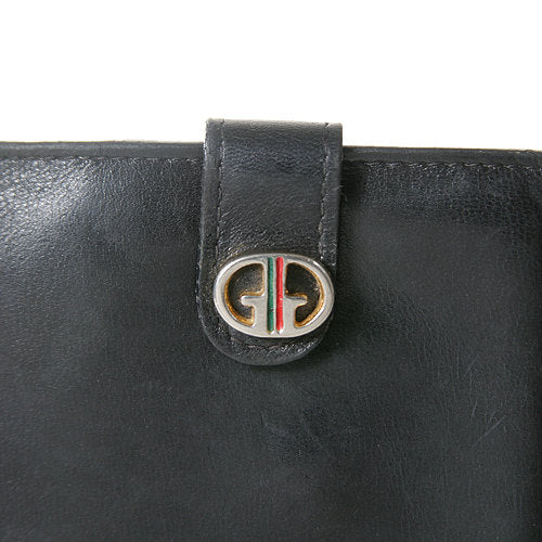 OLD Gucci  総皮２つ折れ財布（黒）