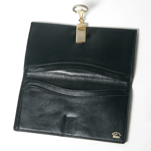 OLD Gucci シェリー２つ折れ長財布（青）