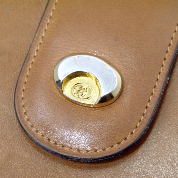 OLD Gucci 　60s２つ折れ財布（キャメル本皮）