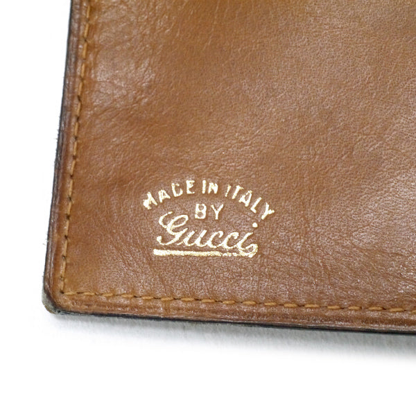 OLD Gucci 　60s２つ折れ財布（キャメル本皮）