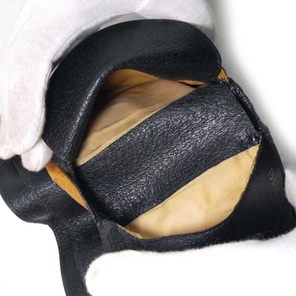 OLD Gucci ホースビット折財布（黒）