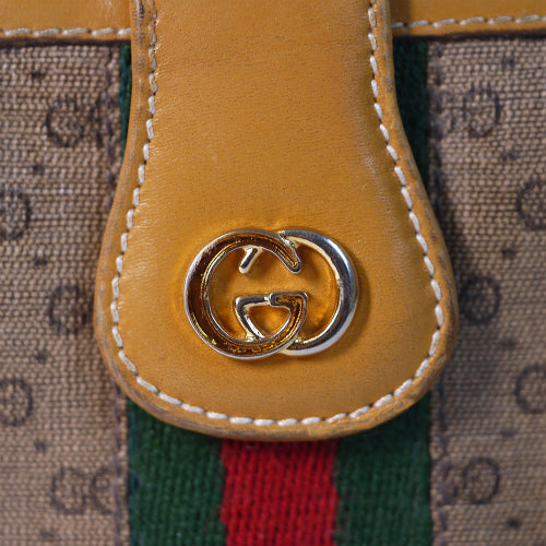 OLD Gucci 横長財布（キャメル）