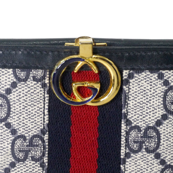 OLD Gucci シェリー２つ折れ財布（青）