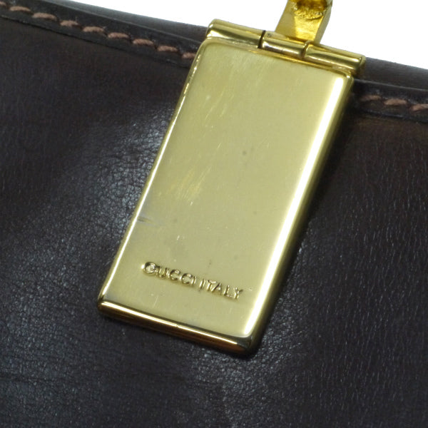 OLD Gucci 70sレア！スモールGG茶折れ財布