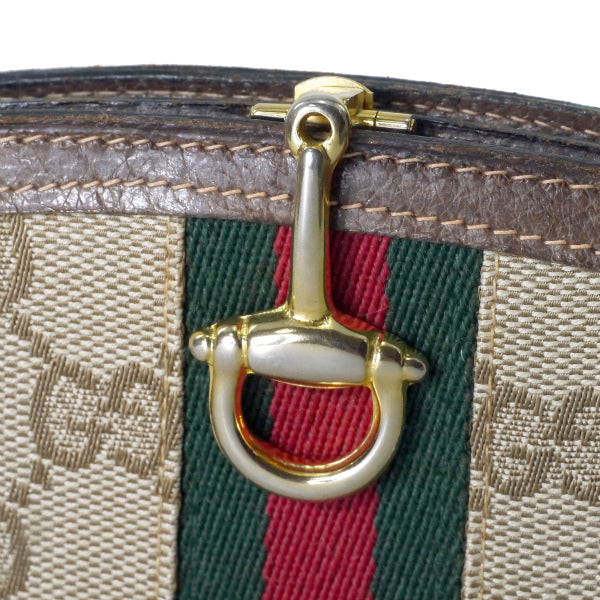 OLD Gucci 70s!ハーフムーン財布（茶GG)