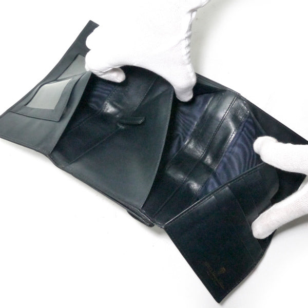 OLD Gucci ３つ折れシェリー長財布（青/箱付き）