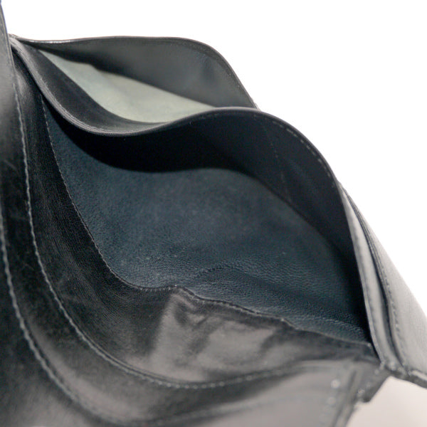 OLD Gucci  総革ハーフムーン財布（黒）