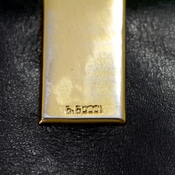 OLD Gucci  総革ハーフムーン財布（黒）