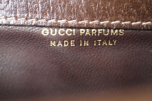 OLD Gucci シェリーライン財布＆ポーチ（茶）