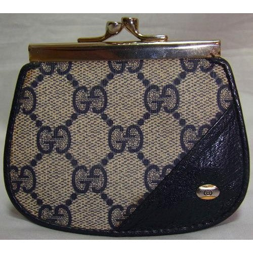 OLD Gucci 丸型小銭入れ（青）