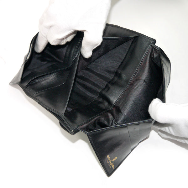 OLD Gucci ３つ折れシェリー長財布（黒/ジャガード）