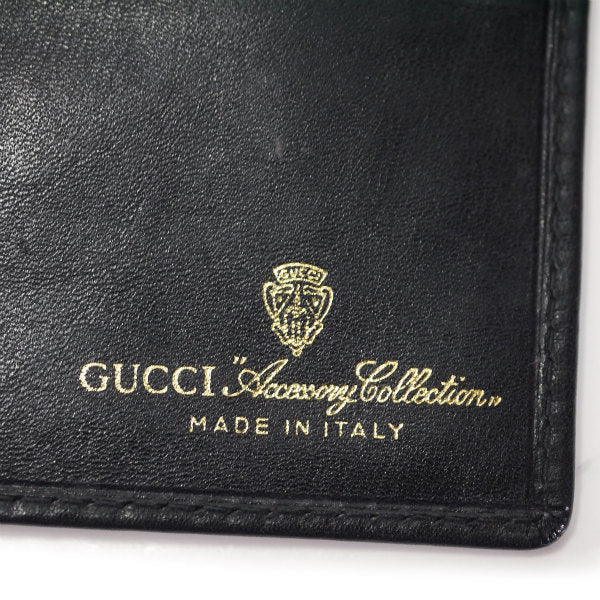 OLD Gucci ３つ折れシェリー長財布（黒/ジャガード）