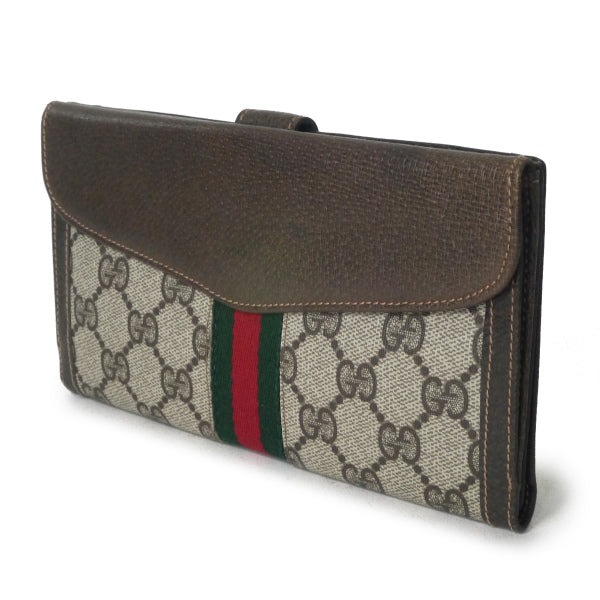 OLD Gucci 80s アクセコ　３つ折れシェリー長財布