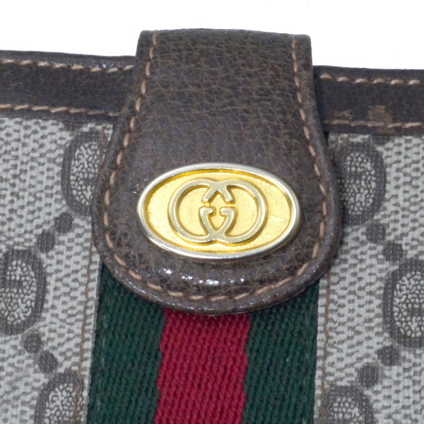 OLD Gucci 80s アクセコ　３つ折れシェリー長財布