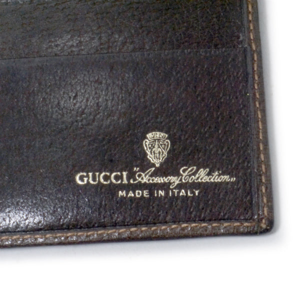 OLD Gucci 80s アクセコ　３つ折れシェリー長財布