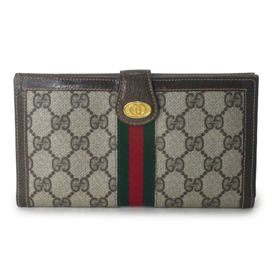 OLD Gucci 80s アクセコ　３つ折れシェリー長財布