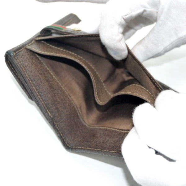 OLD Gucci ２つ折れミニシェリー財布（茶）