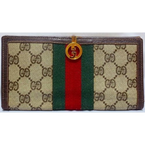 OLD Gucciシェリー長財布（茶）