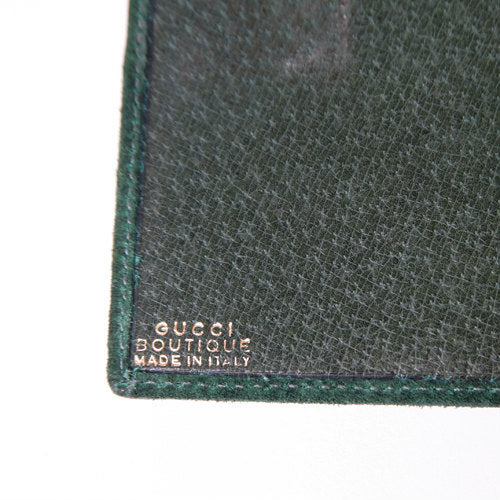 OLD Gucci　スエード財布（緑）
