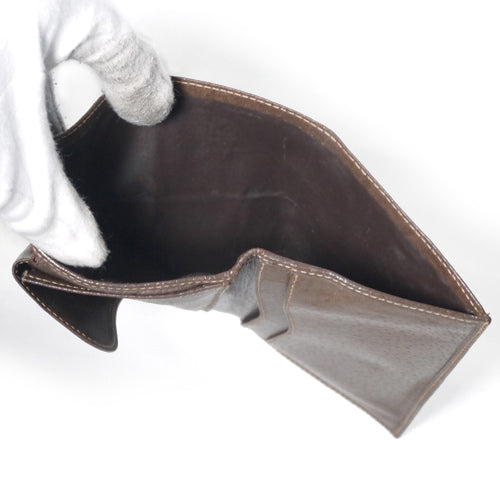 OLD　Gucci　丸フォルム革財布（茶・シェリーライン）