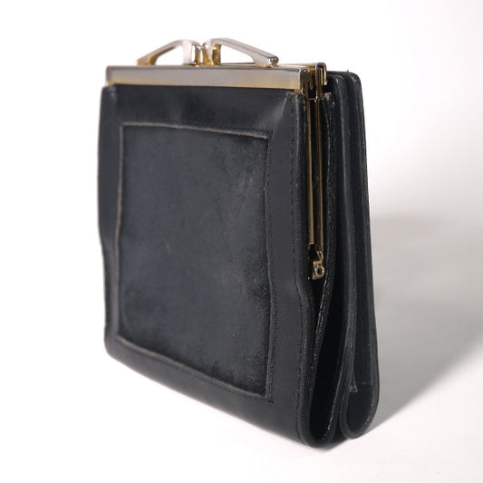 OLD Gucci　レア！鹿皮２つ折れ財布（黒）